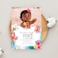 Moana Second Birthday Party, Moana 2nd Birthday, Moana First Birthday Party, Baby Moana Birthday Party, Moana Party Invitations, Disney Moana Birthday Party, Moana Invitation, Apple Sign, Moana Birthday Party Theme