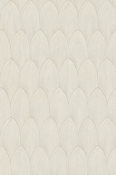 an abstract white wallpaper with scallops and wavy lines on it's surface