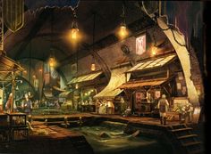 an image of a fantasy setting with people in it