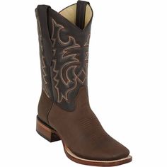 Brown Western Boots Square Toe - Los Altos Boots Mens Square Toe Boots, Mexican Boots, Square Toe Leather Boots, Square Toe Western Boots, Elegant Boots, Roper Boots, Mens Ankle Boots, Leather Western Boots, Genuine Leather Boots