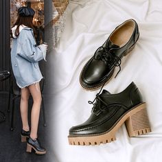 Heel Height: 8cmPlatform Height: 2.5 cmStyle: Fashion,KoreanOccasion: Casual,Party/Club,Office/Career,DressSeason: Spring,Summer,Fall/Autumn,WinterPackage Contents: 1 x Shoes (Pair)Size Guide:34 = foot length 21.5-22cm (Foot width=8-8.5cm)35 = foot length 22-22.5cm (Foot width=8.5cm)36 = foot length 22.5-23cm (Foot width=8.5-9cm)37 = foot length 23-23.5cm (Foot width=9cm)38 = foot length 23.5-24cm (Foot width=9-9.5cm)39 = foot length 24-24.5cm (Foot width=9.5-10cm)40 = foot length 24.5-25cm (Foo Brown Pointed Toe Lace-up Shoes For Summer, Brown High Heel Lace-up Shoes For Fall, Brown Low Heel Lace-up Shoes Casual, Casual Pointed Toe Chunky Platform Heels, Casual Brown Lace-up Shoes With Low Heel, Brown Round Toe Lace-up Shoes For Summer, Brown Chunky Platform Heels With Pointed Toe, Brown Pointed Toe Heels With Chunky Platform, Summer Platform Lace-up Shoes With Round Toe