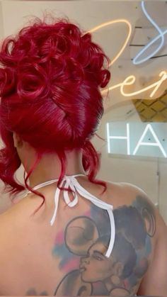 High Ponytail Hairstyles, Sleek Ponytail Hairstyles, Hair Color Streaks, Birthday Hair, Beautiful Red Hair, Hair Laid, Hair Ponytail Styles, Dope Hairstyles, Hair Shows