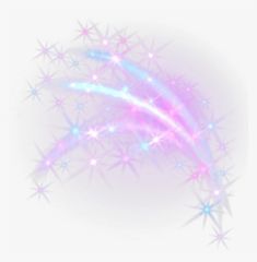 an abstract background with stars and sparkles in pink, blue, and white colors