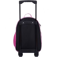 Encourage travel independence with the Wildkin Kids Rolling Luggage line that is packed with just the right of personality that your kids will love! Wildkin's Rolling Backpack features include a handy telescopic top handle that will make your kiddo feel like a real travel pro. The front zip pocket practically opens from wheel to wheel, making it extremely easy to pack and unpack. Wildkin's Rolling Luggage will make a great, long-lasting travel companion, but you'll find that with all of Wildkin' Portable Pink Rectangular Luggage, Pink Rectangular School Luggage, Pink School Travel Bag, Pink Cases For Back To School, Pink School Case For Back To School, Pink Cases For School, Back To School Season, Portable Pink Travel Bag For School, Pink School Backpack Travel Bag, Pink Backpack Travel Bag For School