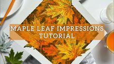 the maple leaf impression is being used to make an image