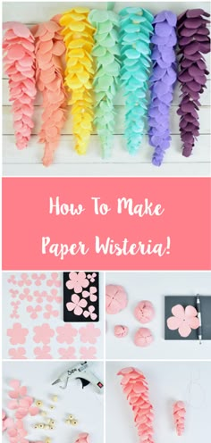 how to make paper flowers and butterflies