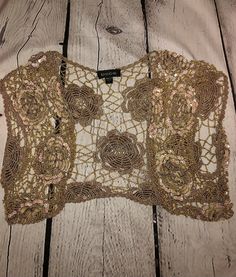 Bebe Women’s Crocheted Sequin, Beaded Cropped Cardigan Taupe, Gold & Pink Sz. L. I believe it is vintage or almost vintage. Looks brand new. Chest- approx 20” across (open design) Length- 15” from shoulder Chic Embellished Cardigan For Party, Bohemian Fitted Cardigan For Party, Elegant Sequined Cardigan For Spring, Elegant Spring Cardigan With Sequins, Embellished Fitted Cardigan For Party, Chic Embellished Party Cardigan, Spring Fitted Embellished Cardigan, Fitted Embellished Spring Cardigan, Elegant Spring Sequin Cardigan