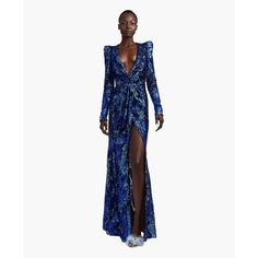 Jac Cobalt | NARCES | Wolf & Badger Summer Maxi Dresses, Sequin Wrap Dress, Mesh Gown, Aqua Dress, Stunning Gowns, Summer Maxi, Feminine Aesthetic, Bridal Designs, Summer Maxi Dress