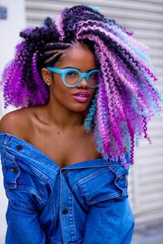 Really Curly Hair, Rainbow Braids, Blonde Curly Hair, Curly Hair Extensions, Pelo Afro, Spring Fever, Insta Inspo, Rainbow Hair, African Hairstyles