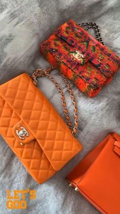 نظارات شمسية, Orange Aesthetic, Cute Purses, Cute Bags, Bling Bling, Chanel Bag