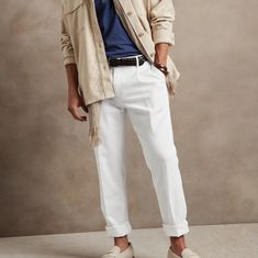 Luxurious Utilmate Pleated Chinos Mens White Pants, Mens White Sneakers, White Pants Men, Slim Fit Chino Pants, White Chinos, White Sneakers Men, Mens Slacks, Khaki Dress Pants, Black Chinos