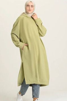 Long hoody dress for winter, to layer very classic and comfortable. Casual Solid Color Sweater Dress For Winter, Long Casual Sweater Dress In Solid Color, Long Hoodie Outfit Hijab, Spring Long Sleeve Sweater Dress With Ribbed Cuffs, Cotton Sweatshirt Dress With Long Sleeves For Spring, Casual Sweater Dress With Ribbed Cuffs For Spring, Casual Spring Sweater Dress With Ribbed Cuffs, Solid Oversized Sweater Dress For Winter, Oversized Solid Sweater Dress For Winter