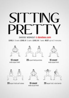 the poster shows how to do siting pretty