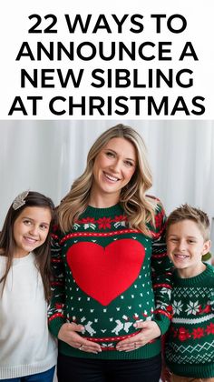 Holiday Magic: Christmas-Themed Pregnancy Reveal Ideas for Siblings New Sibling, Christmas