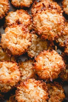 coconut macaroni and cheese bites on a plate