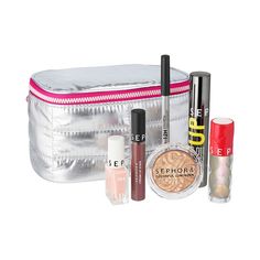 What it is:A set with 6 must-have SEPHORA COLLECTION makeup products for a complete look. The Makeup Mania Set contains all the SEPHORA COLLECTION essentials to enhance your complexion, eyes, lips and nails. The perfect gift to slip under the tree, it comes in an adorable vanity that can be used after the holidays to carry your favorite products! This set contains: - 12 Hour Contour Pencil Eyeliner – shade 01 Black Lace: 0.04 oz / 1.3 g- Size Up Mascara: 0.047 oz / 14 ml - Cream Lip Stain – shad Size Up Mascara, Contour Pencil, Lights Makeup, Shaving Supplies, Lip Gloss Shades, Collection Makeup, Cream Lip Stain, Sephora Favorites, G Nails