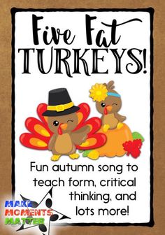 Skip To My Lou Printables, Thanksgiving Music Activities, Preschool Preparation, Montessori Music, Toddler Music, Autumn Song, Teaching Thanksgiving