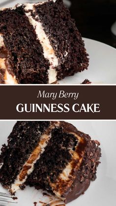 Mary Berry Guinness Cake Easy Guinness Chocolate Cake, Guinness Chocolate Cake Recipe, Baking Recipes With Lots Of Eggs, Irish Cake Recipes, Easy British Recipes, Guiness Cake Recipe, Guinness Dessert, Irish Treats, English Dessert Recipes