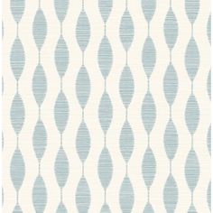 a blue and white wallpaper with wavy lines