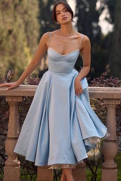 Cinderella Blue, Tulle Midi Dress, Puffy Dresses, Blue Tulle, Cami Dress, Spaghetti Strap Dresses, Summer Dresses For Women, Princess Dress