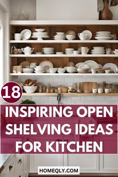 Discover 18 inspiring open shelving ideas that will bring elegance and functionality to your kitchen. From minimalist designs to rustic charm, these ideas will transform your space into a stylish and organized culinary haven. Kitchen With Open Shelving And Cabinets, Open Shelf Kitchen Ideas, Kitchen With Open Shelving, Kitchen Open Shelves, Corner Shelving Unit, Kitchen Shelving, Rustic Wooden Shelves, Pantry Shelving, Shelving Ideas