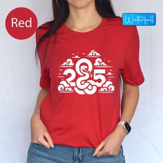 2025 New Year Happy Chinese Snake Tshirt, Chinese Year Of Snake 2025 Gift Shirts , Gift For New Year Snake 2025 Tee, Happy New Year Gift Tee Ring in the 2025 New Year with a ""Happy Chinese New Year"" Snake T-Shirt! Celebrate the ""Chinese Year of the Snake 2025"" in style with this unique ""Snake 2025 Tee."" Featuring a bold and vibrant design, this t-shirt is perfect for commemorating the ""2025 Chinese Year"" with family and friends. Whether you are looking for a festive outfit or a thoughtfu New Year Red T-shirt With Graphic Print, Red Graphic Print T-shirt For New Year, Red Short Sleeve T-shirt For New Year, New Year Red Letter Print T-shirt, Red Letter Print T-shirt For New Year, White Short Sleeve T-shirt For New Year, Snake Tshirt, Year Of Snake, Gift For New Year