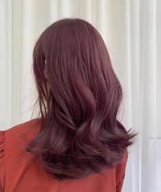 First Time Hair Dye Ideas, Maroon Brown Hair, Cherry Black Hair Color, Brown Cherry Hair Color, Plum Brown Hair Color, Red Hair Asian, Maroon Hair Color, Pinkish Red Hair