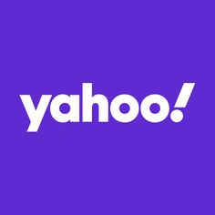 yahoo logo on a purple background with the word yahoo written in white across the top