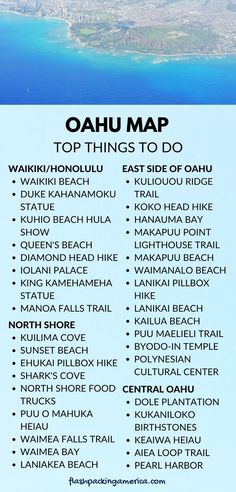 the top things to do in oahuu