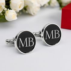 Custom cufflinks   Personalized with Initials and Date Gold cuff links Wedding gift Cufflinks personalized black cufflink PRODUCT FEATURES Materials: stainless steel Square: 0.7x0.7 inch=18x18mm Diameter: 0.7 inch=18mm Thickness: 0.1 inch=3mm Available colors: Silver + Black, Gold + Black. ENGRAVING is carried out on a high-quality laser engraving machine. Suitable for everyday use The standard package is a gift carton box, as shown in the photo. The color of the box may vary (depending on what Personalized Black Name Jewelry, Personalized Black Jewelry With Name, Adjustable Black Cufflinks For Business, Black Cuff Jewelry For Business, Elegant Black Cufflinks For Wedding, Elegant Black Cufflinks For Gift, Classic Black Wedding Cufflinks, Black Classic Wedding Cufflinks, Elegant Black Wedding Cufflinks