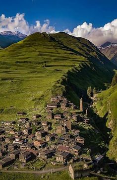 an old village on the side of a mountain