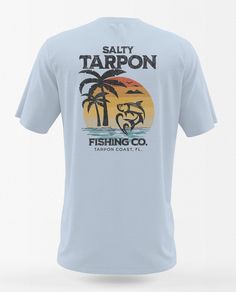 Introducing our short sleeve Tarpon-themed t-shirt, perfect for every angler. This tee offers a soft and comfortable feel.  The ribbed collar prevents curling, and the absence of side seams ensures a smooth fit. With a classic fit and crew neckline, it's versatile for any occasion. Each shirt features a pearlized, tear-away label for maximum comfort.    Embrace the spirit of Tarpon fishing with a shirt that blends comfort and style seamlessly. .: Made with 100% ring-spun cotton, a lightweight fa Graphic Tee Style Short Sleeve Camp Shirt For Outdoor, Summer Short Sleeve Camp Shirt For Outdoor, Graphic Tee Camp Shirt With Short Sleeves For Outdoor, Short Sleeve Tops For Summer Fishing, Summer Fishing Tops With Crew Neck, Summer Short Sleeve T-shirt For Outdoor Activities, Short Sleeve Fishing Shirt For Summer, Short Sleeve Shirt For Summer Fishing, Short Sleeve Graphic Tee Camp Shirt For Outdoor