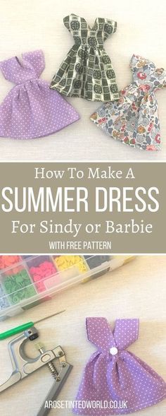 how to make a summer dress for the baby or toddler with free pattern