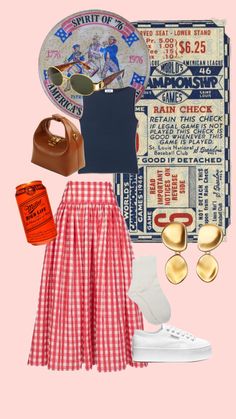 Memorial Day Outfit 🇺🇸#memorialday #memorialdayoutfit #america #summeraesthetic #summer #trending #trendyoutfit #memorialdayfit Spring Holiday Outfit, 50s Inspired Dress, Eclectic Outfits, Tiktok Outfits, Patriotic Outfit, Vintage Wardrobe, Day Outfit, Dress For Success, Cute Simple Outfits