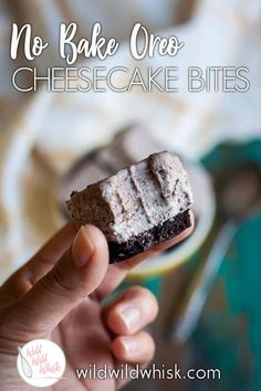 no bake oreo cheesecake bites are the perfect snack for kids and adults