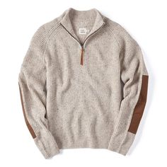 A hardy, handsome sweater that’s built to last Wool Sweatshirt With Ribbed Collar For Fall, Knit Sweatshirt For Fall, Classic Winter Outdoor Sweater, Classic Brown Fall Sweatshirt, Brown Classic Sweatshirt For Fall, Classic Brown Sweatshirt For Fall, Flint And Tinder, Vintage Silhouette, Built To Last