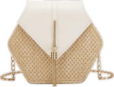 Trendy White Rectangular Straw Bag, White Shoulder Bag For Spring Travel, Summer Style White Shoulder Bag For Daily Use, White Summer Clutch Bag, Chic White Crossbody Bag, White Clutch Bag For Summer, White Summer Shoulder Bag For Daily Use, White Clutch Bag For Daily Use, Trendy White Beach Bag With Adjustable Strap