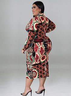 Fabric: 91%-99% Polyester. and spandex.Feature: Plus size. long sleeves. v-neck. button. print. bodycon shirt midi dresses.Style: Casual The Floral print pattern position may be random. Run Small. Order One Size Up Casual Long Sleeve Patterned Midi Dress, Long Sleeve Dresses With Abstract Print, Long Sleeve Graphic Print Winter Dress, Winter Long Sleeve Graphic Print Dress, Winter Graphic Print Long Sleeve Dress, Patterned Long Sleeve Printed Midi Dress, Long Sleeve Floral Print Bodycon Dress, Fall Graphic Print Knee-length Dress, Fitted Long Sleeve Floral Bodycon Dress