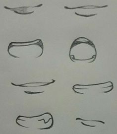 a drawing of different shapes and sizes of eyes