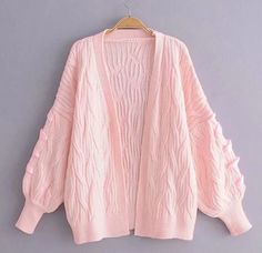 Pink V-neck Winter Cardigan, Trendy Pink V-neck Outerwear, Feminine Pink Long Sleeve Cardigan, Pink V-neck Cardigan For Spring, Chic Pink V-neck Cardigan, Feminine Pink V-neck Outerwear, Trendy Pink V-neck Sweater, Pink V-neck Trendy Outerwear, Feminine Pink V-neck Sweater