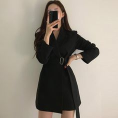 Solid Color Mini Dress For Winter Workwear, Solid Winter Mini Dress For Work, Winter Workwear Mini Dress, Casual Long Sleeve Blazer Dress For Fall, Winter Workwear Mini Dress With Long Sleeves, Long Sleeve Mini Dress For Winter Workwear, Long Sleeve Mini Dress For Fall Office Wear, Winter Office Mini Dress With Long Sleeves, Winter Office Long Sleeve Mini Dress