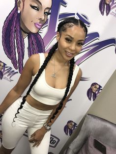 Braid Styles With Weave, Two Braids Style, Two Braid Hairstyles, 2 Braids, Feed In Braids Hairstyles, Two Braids, Ombré Hair, Girls Hairstyles Braids, Braids With Weave