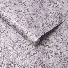 a purple and white floral print fabric