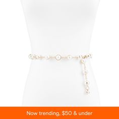 in stock Chain Dress, Dress Belt, Chain Belt, Pearl Chain, Belted Dress, Belts For Women, Sam Edelman, Sleek Design, Timeless Fashion