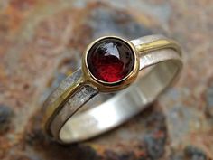 viking garnet ring, gold garnet ring, viking engagement ring, mens garnet ring gold silver, mens eng Promise Ring With Hallmarked Garnet Birthstone, Heirloom Garnet Ring With Bezel Setting, Hand Forged Ruby Ring, Garnet Rings In Fine Jewelry Style, Garnet Rings With Polished Finish - Fine Jewelry, Fine Jewelry Garnet Rings With Polished Finish, Garnet Rings With Polished Finish, Heirloom Garnet Jewelry With Bezel Setting, Hand Forged Round Ruby Rings