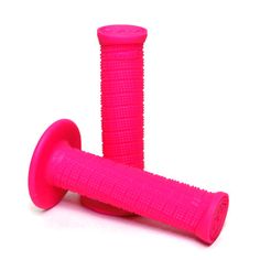 two bright pink grips on top of each other