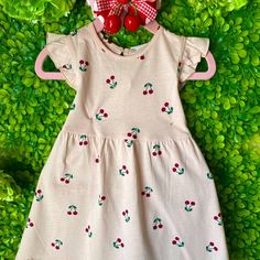 Trending Pink Cherry Dress With Hand Made Head Band That Match. Size 9-12 Months. Hurry Last One. Cherry Dress, Hm Dress, Kids' Dresses, Pink Dress, Cherry, H&m, Dresses, Pink, Color