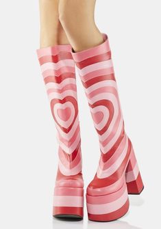 High Platform Boots, Knee High Platform Boots, The Powerpuff Girls, The Powerpuff, Gogo Boots, Valentine's Day Outfit, Margot Robbie