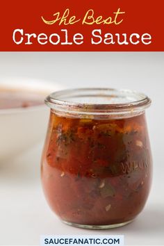 the best crockle sauce is in a glass jar on a white surface with text overlay