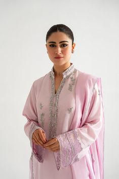 Farahnaaz Long Kameez, Agha Noor, Silk Dupatta, Straight Trousers, Bridal Designs, Cut Work, Wedding Wear, Raw Silk, Wedding Season